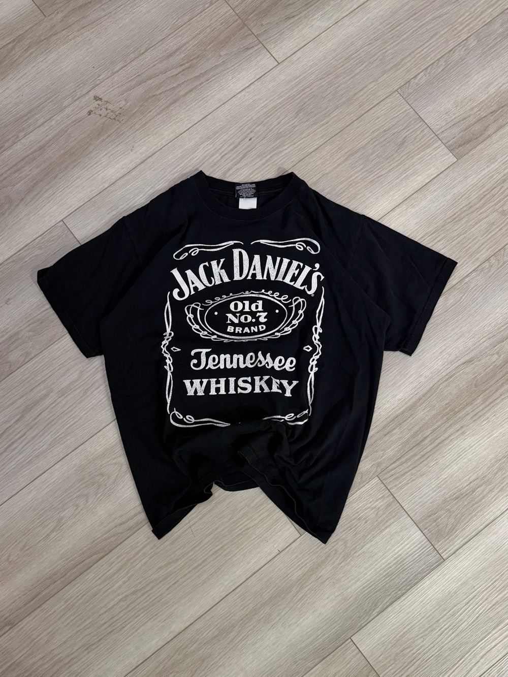 Vintage Black Jack Daniels Whiskey Classic Tennessee Graphic T-shirt